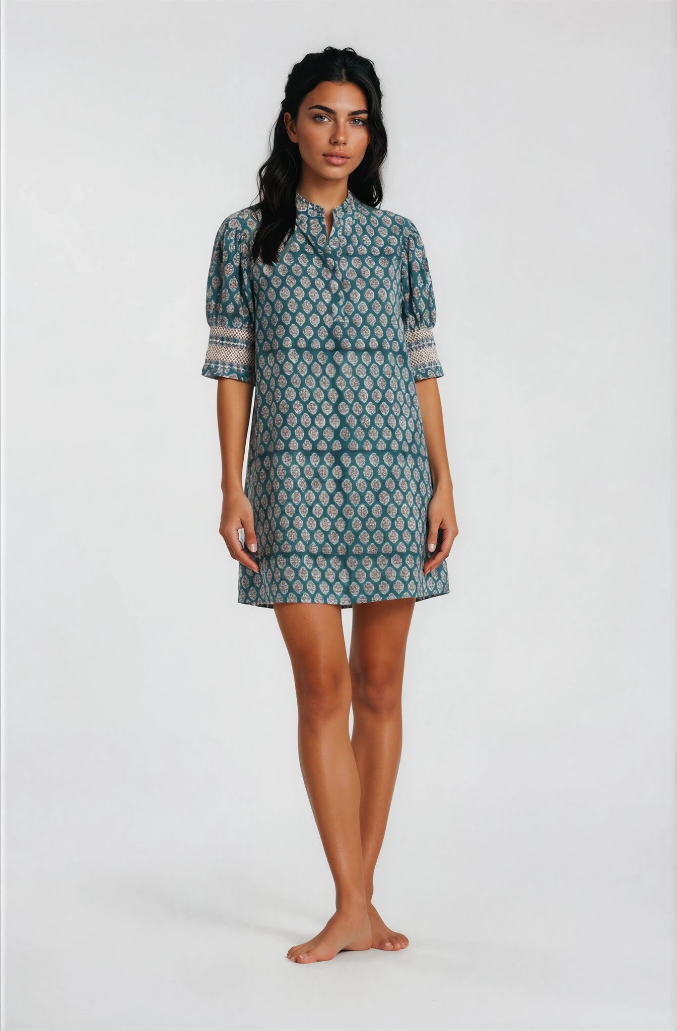 block print mini dress BLUFTON MINI DRESS