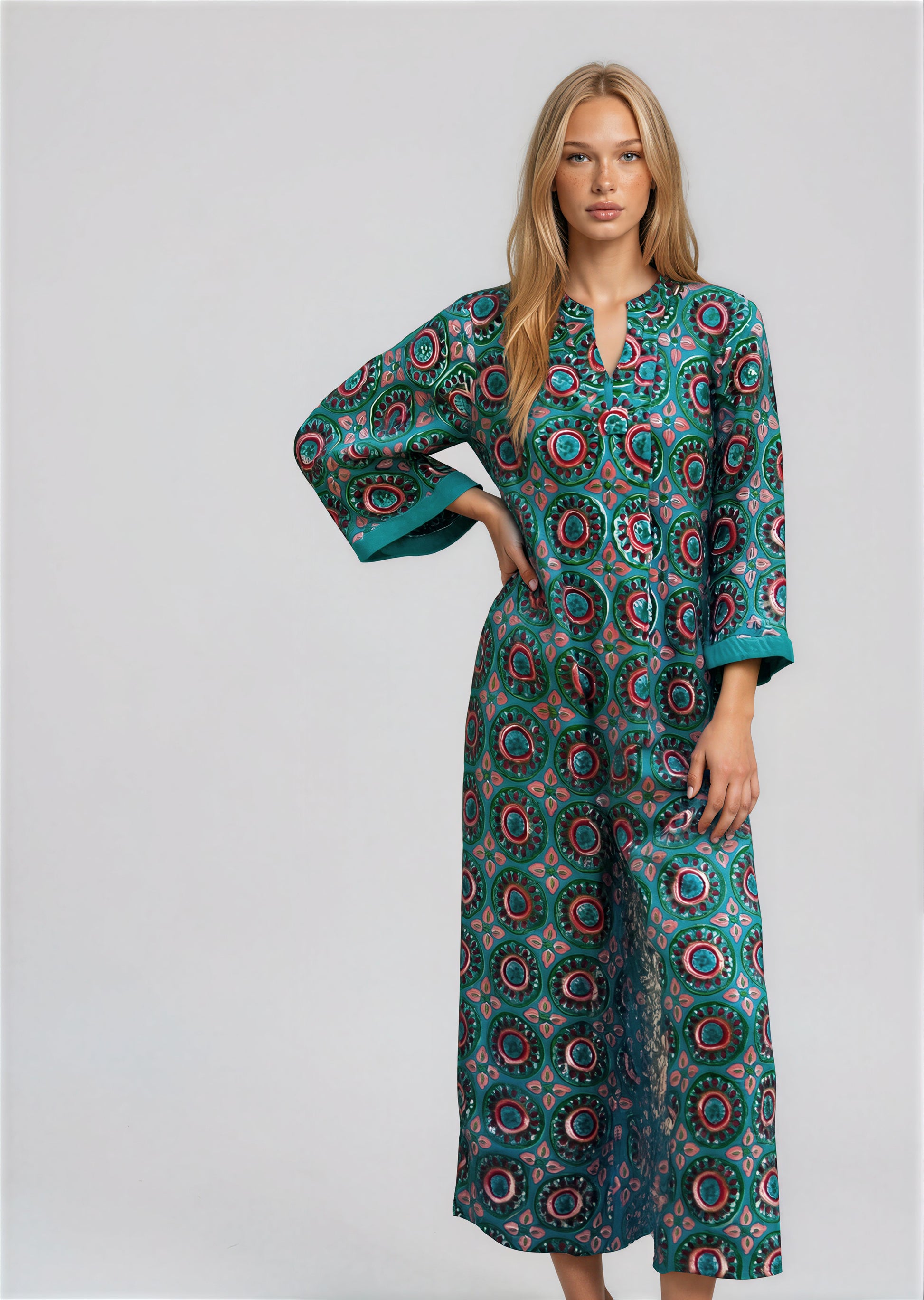 CARTAGENA women's midi resort dress
